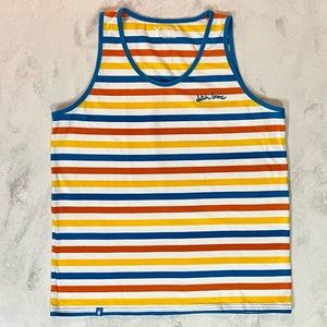 Dutch Bros Striped Tank Top Unisex Size Medium